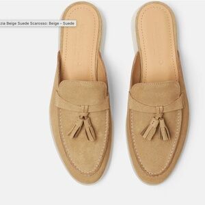 Scarosso tassel mule - beige